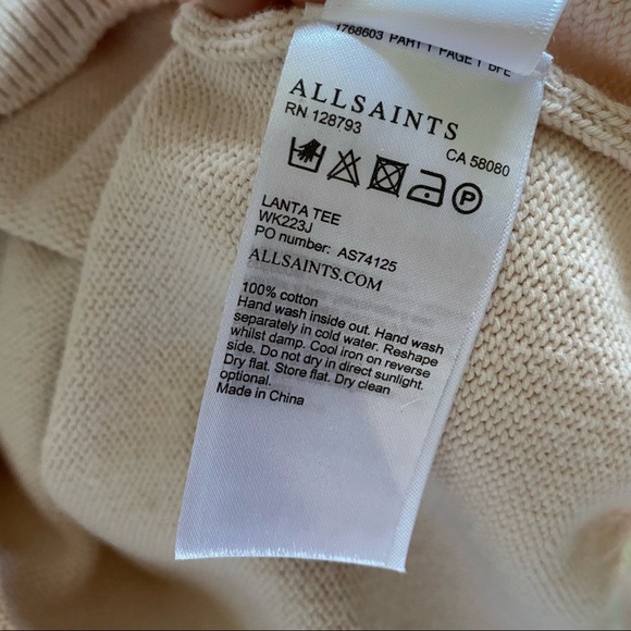 MOVING SALE- All Saints Knit Blouse - Picture 5 of 7